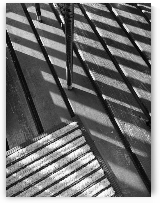 Diagonal Shadows on Wood by Matthias Hauser