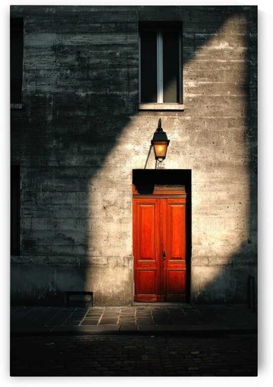Sunlight on Red Door by Matthias Hauser
