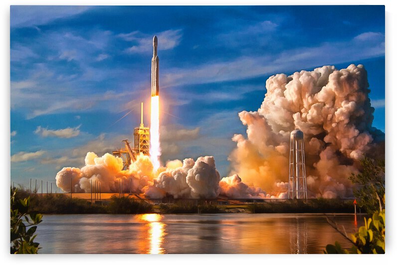 Falcon Heavy Rocket launch SpaceX by Matthias Hauser