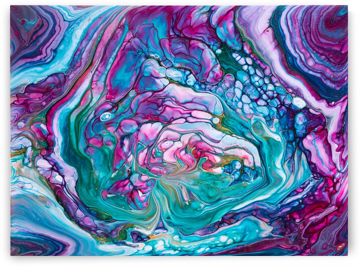 Abstract Art Acrylic Fluid Painting with stunning colors by Matthias Hauser