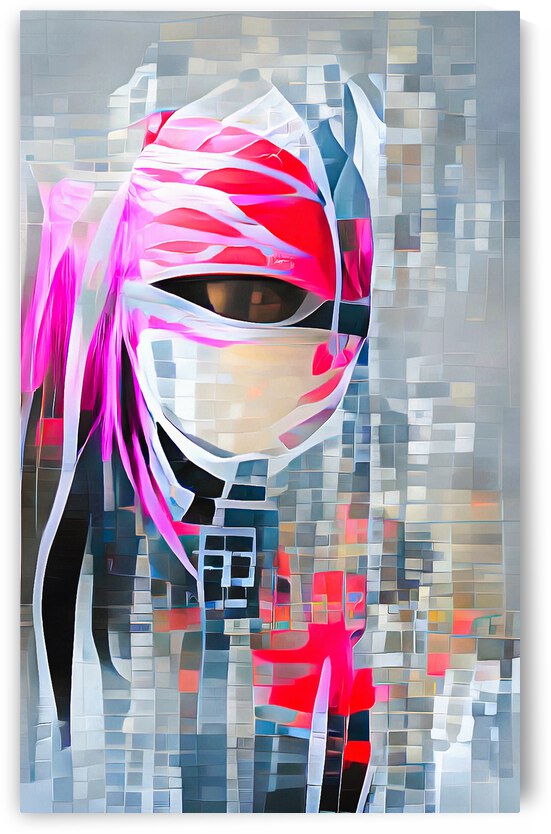 Futuristic Cybergoth Ninja Portrait 15 by Matthias Hauser