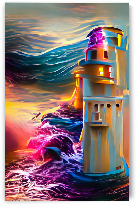 Lighthouse 04 Colorful Ocean by Matthias Hauser