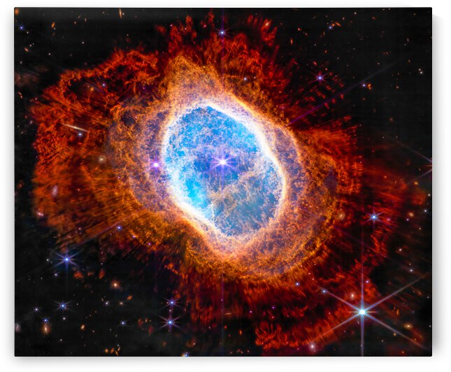 Space Image James Webb Telescope Southern Ring Nebula 02 by Matthias Hauser