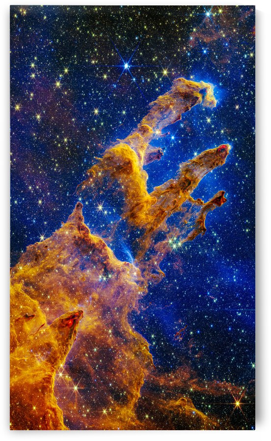 Pillars of Creation James Webb Space Telescope by Matthias Hauser