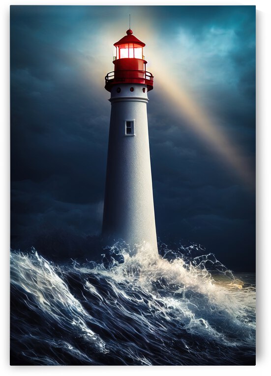 Lighthouse 09 Ocean Waves by Matthias Hauser