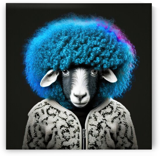 Sheep Portrait 01 Funny Animal by Matthias Hauser