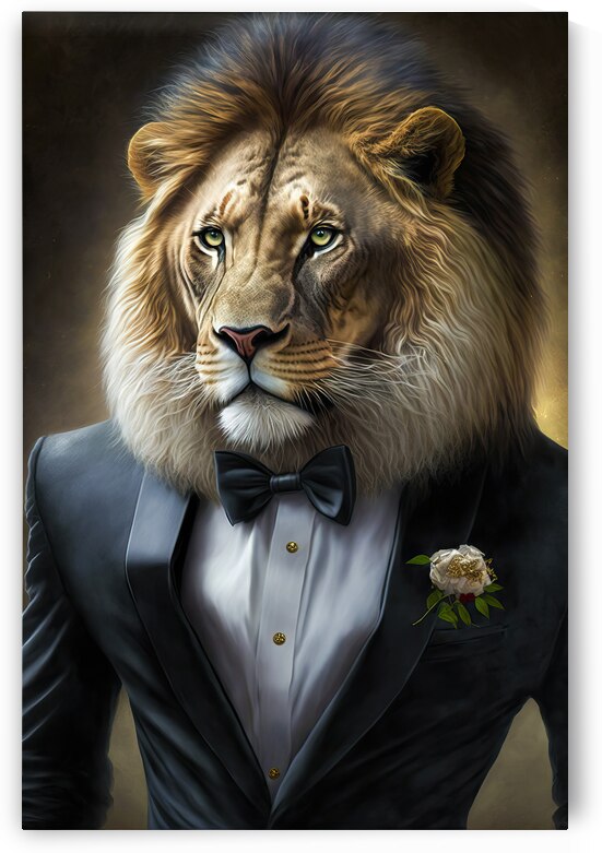 Well-dressed Animal 36 Cool Lion by Matthias Hauser