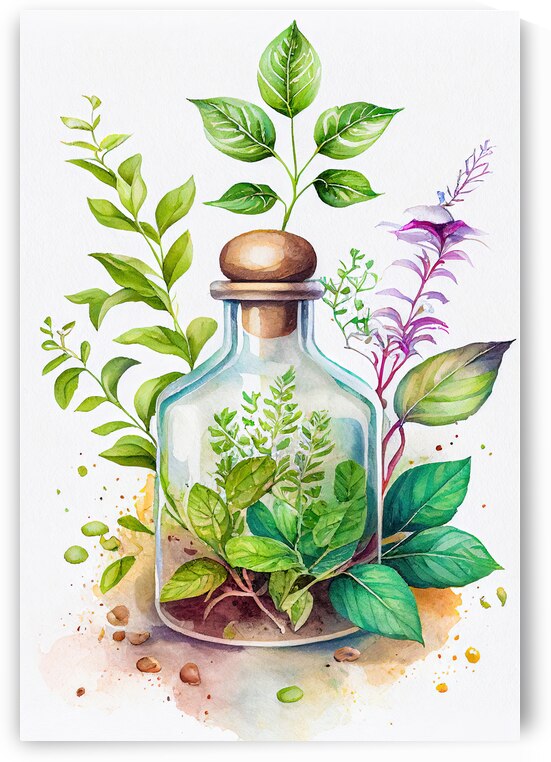 Herbal Apothecary Aesthetic 05 Kitchen Decor by Matthias Hauser