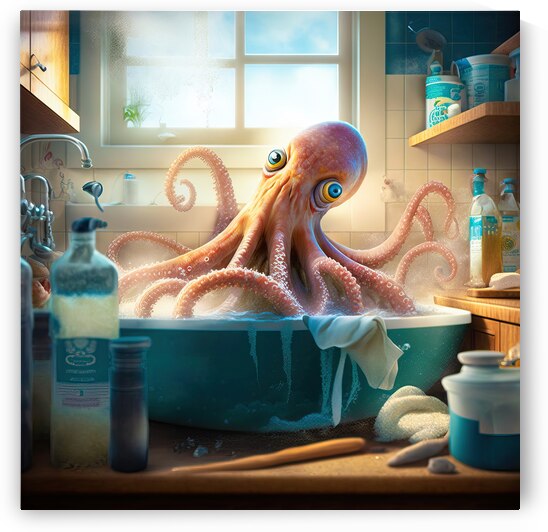 Octopus in the Kitchen 01 by Matthias Hauser