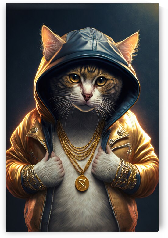 Cool Rapper Cat 03 by Matthias Hauser