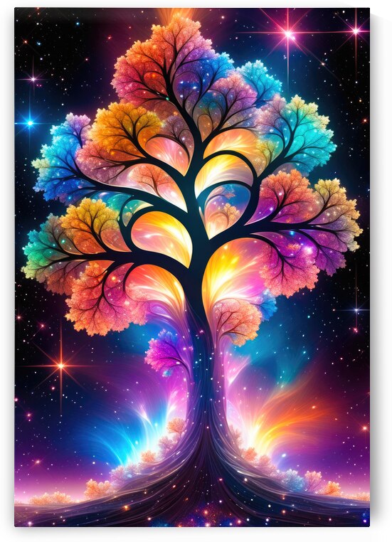 Colorful Fractal Tree 02 by Matthias Hauser