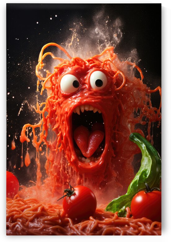 Noodle Monster 02 Tomato Splash by Matthias Hauser
