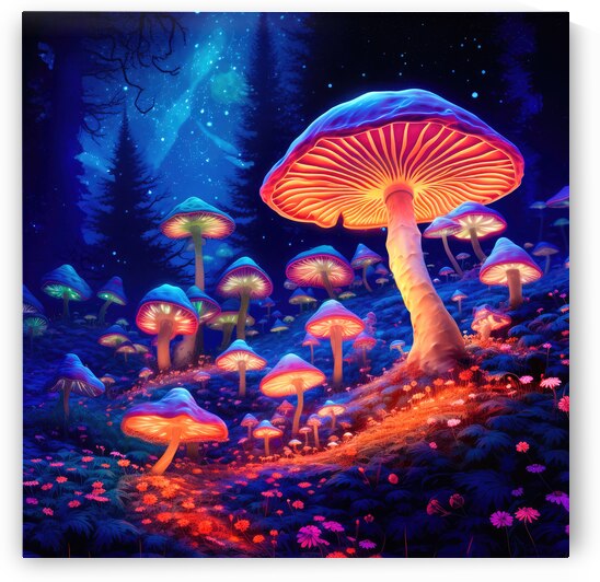 Mushroom Forest 12 Fantasy Art Illustration Style by Matthias Hauser