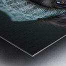 Winter Wanderer Dog - Canine Chic Metal print