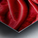 Red Abstract Fabric Metal print