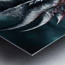 Dark Dragon Portrait 01 Metal print