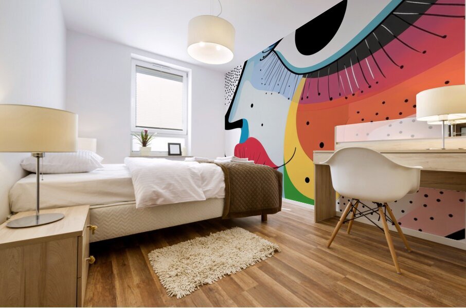 Vivid Whimsy - Abstract Expression Mural print