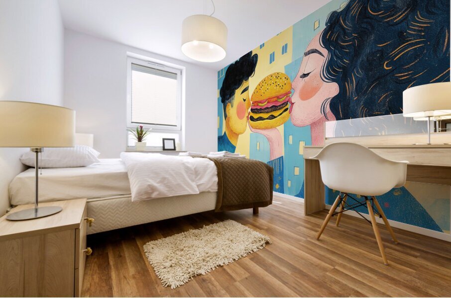 Burger Love Mural print