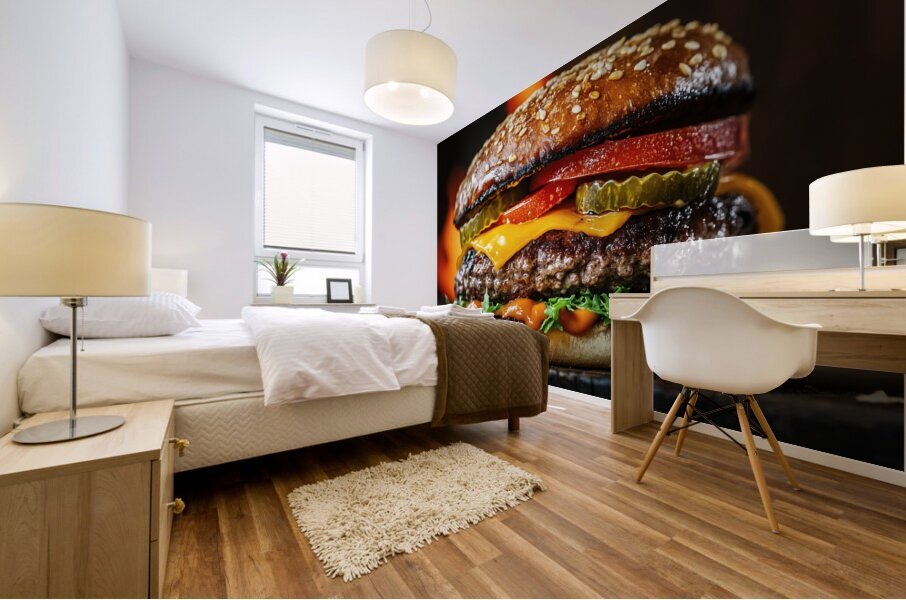 Tasty Perfect Burger Mural print