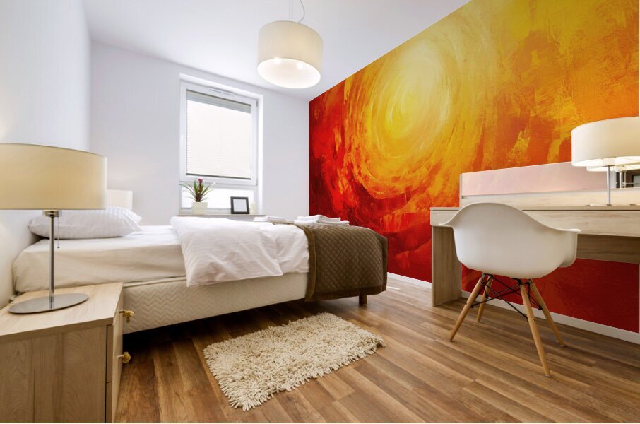 Hot Sun Inferno Mural print