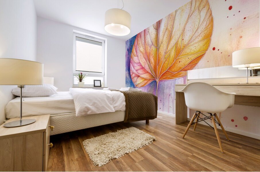 Autumn Leaf Symphony Mural print