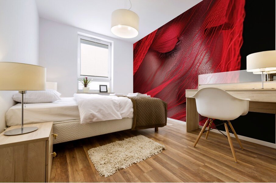 Red 02 Radiant Elegance Mural print