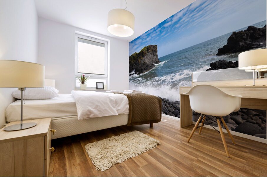 Hellnar Coastline Serenity Mural print