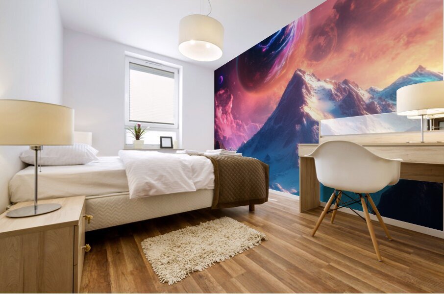 Celestial Majesty - Alien Worlds Mural print