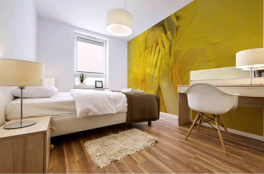 Covered in Yellow 01 Mural print