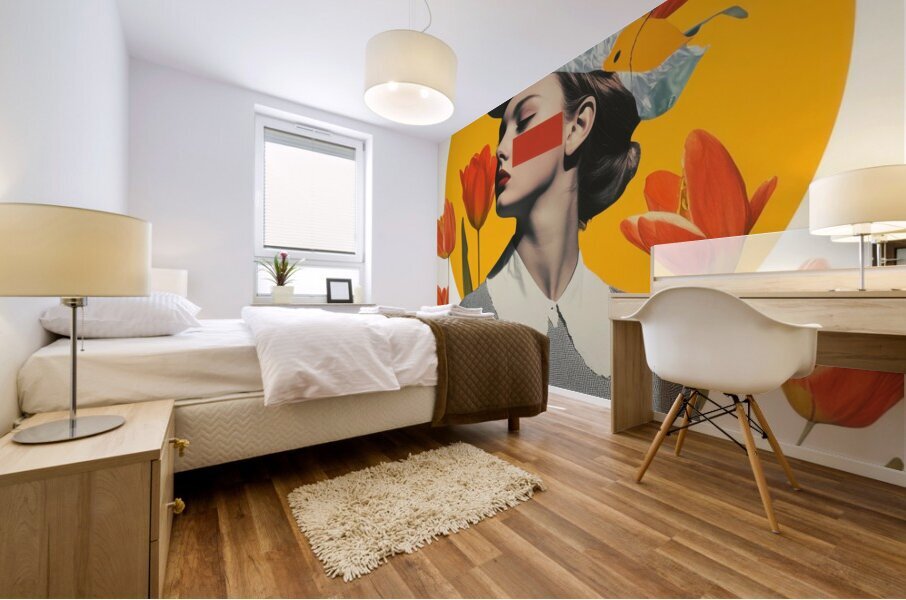 Whimsical Spring Portrait Mural print