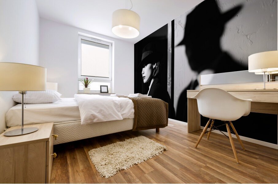 Split Light Split Loyalty - Film  Noir Mural print