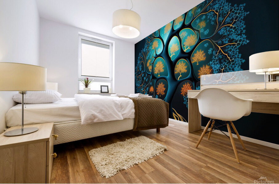 Fractal Tree 50 Mural print
