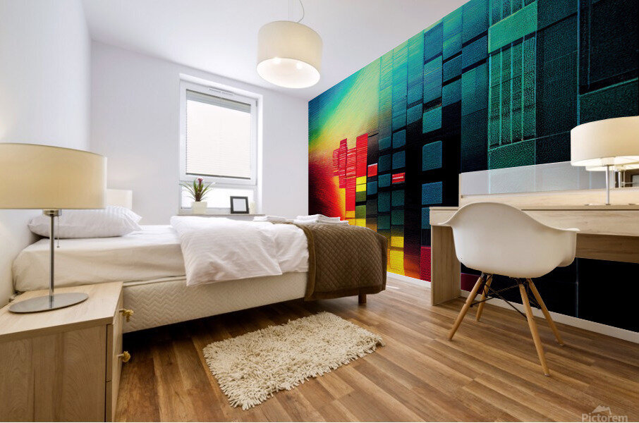 Abstract Digital World 26 Mural print