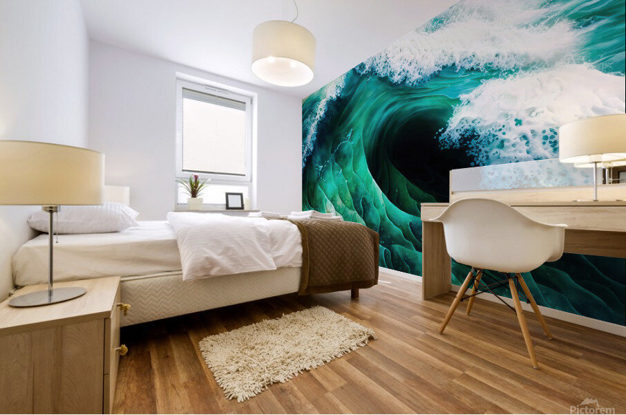 Ocean Waves 01 Mural print