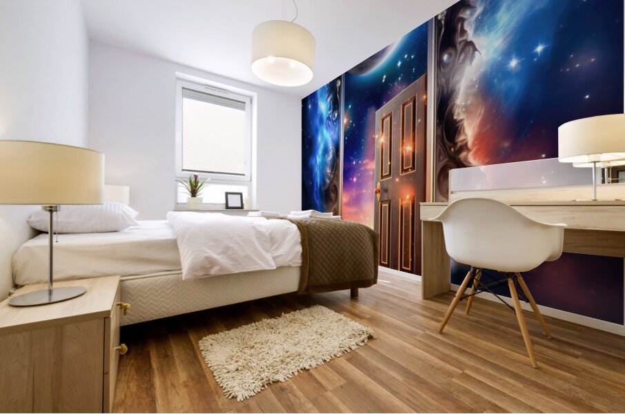 Galaxy Door 01 Mural print