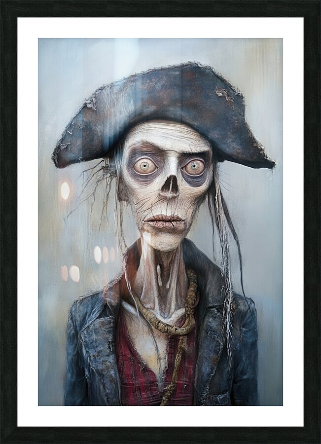 Skeletal Pirate 01 Picture Frame print