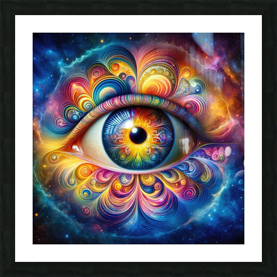 Cosmic Eye 02 Picture Frame print