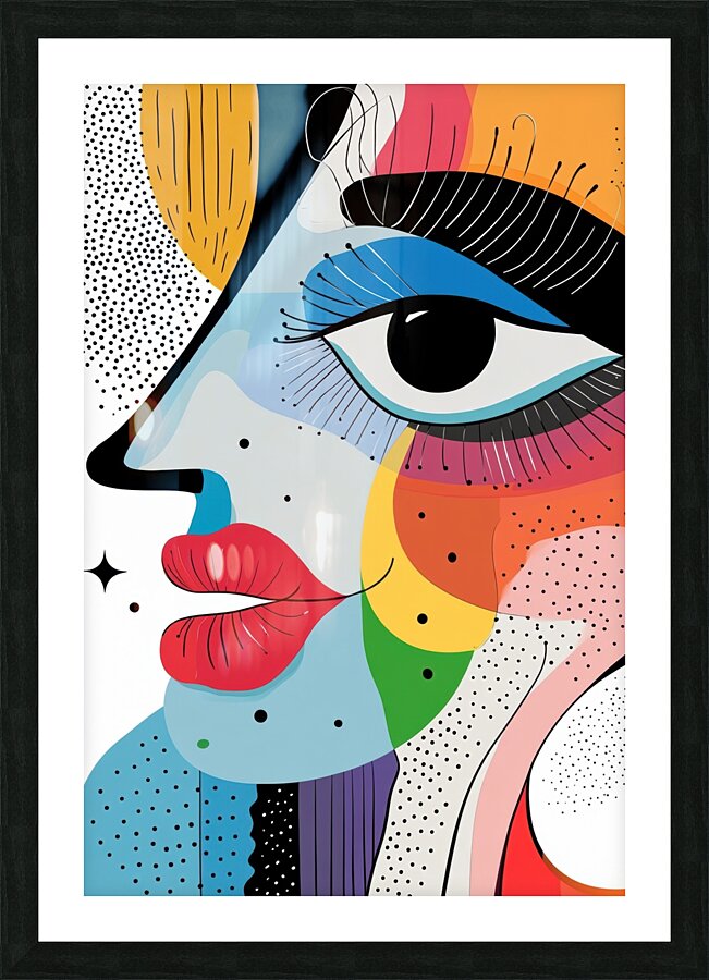 Vivid Whimsy - Abstract Expression Picture Frame print