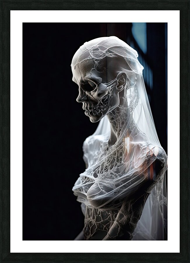Skeleton Bride 02 Picture Frame print