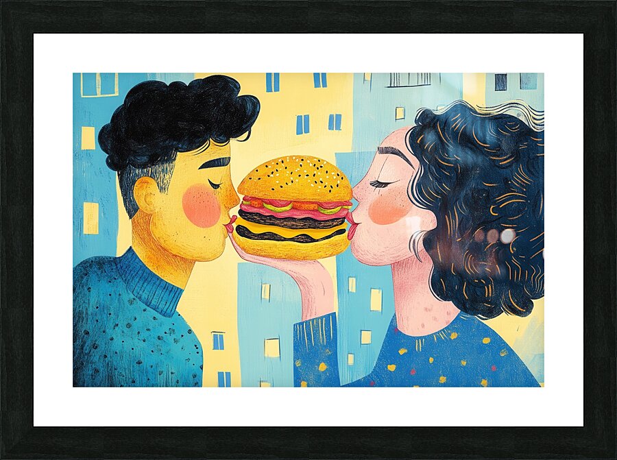 Burger Love Picture Frame print