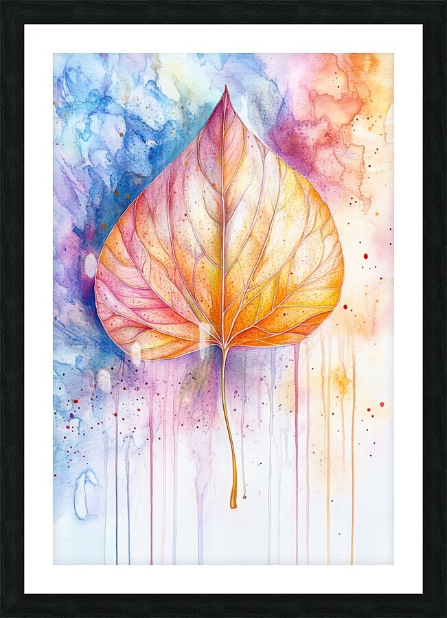Autumn Leaf Symphony Picture Frame print