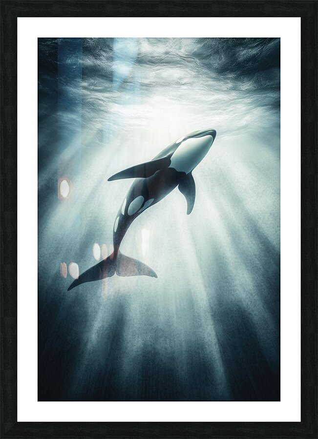 Orca Grace Picture Frame print
