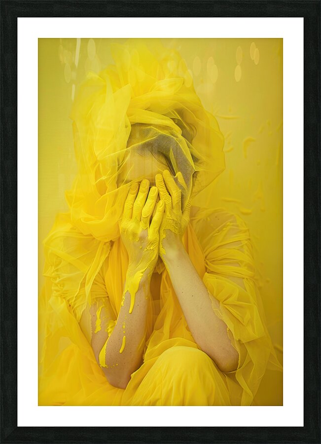 Covered in Yellow 01 Picture Frame print