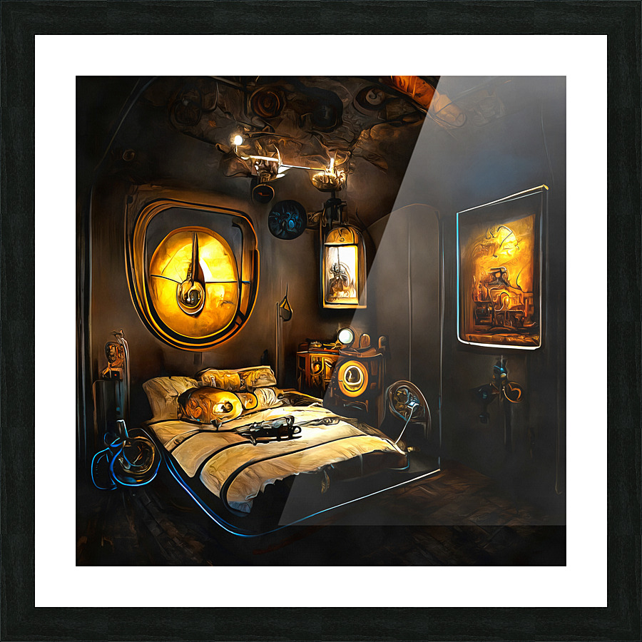 Steampunk Bedroom 01 Picture Frame print