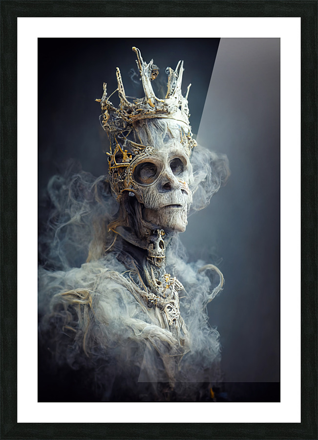 Skeleton King 01 Picture Frame print
