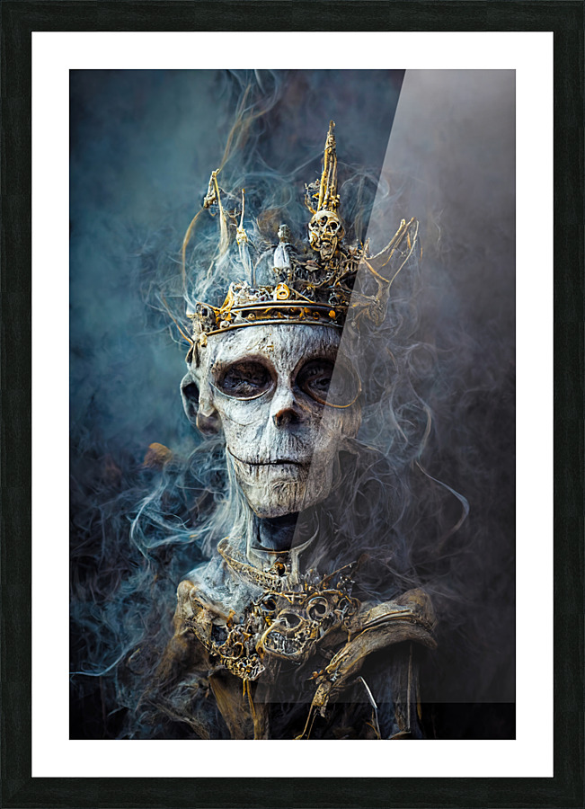 Skeleton King 02 Picture Frame print
