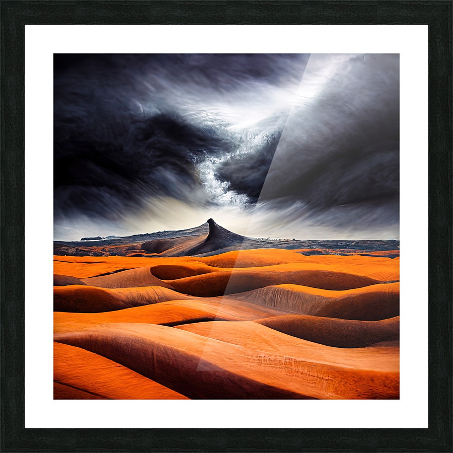 Dramatic Desert Landscape 01 Picture Frame print