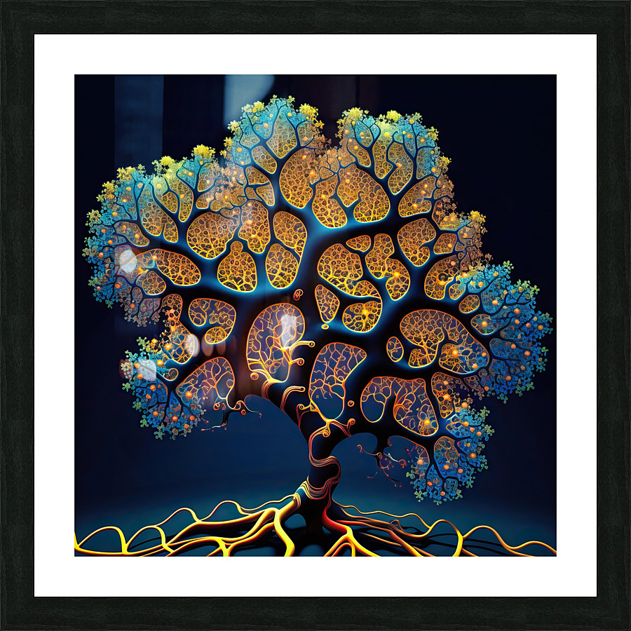 Fractal Tree 54 Picture Frame print