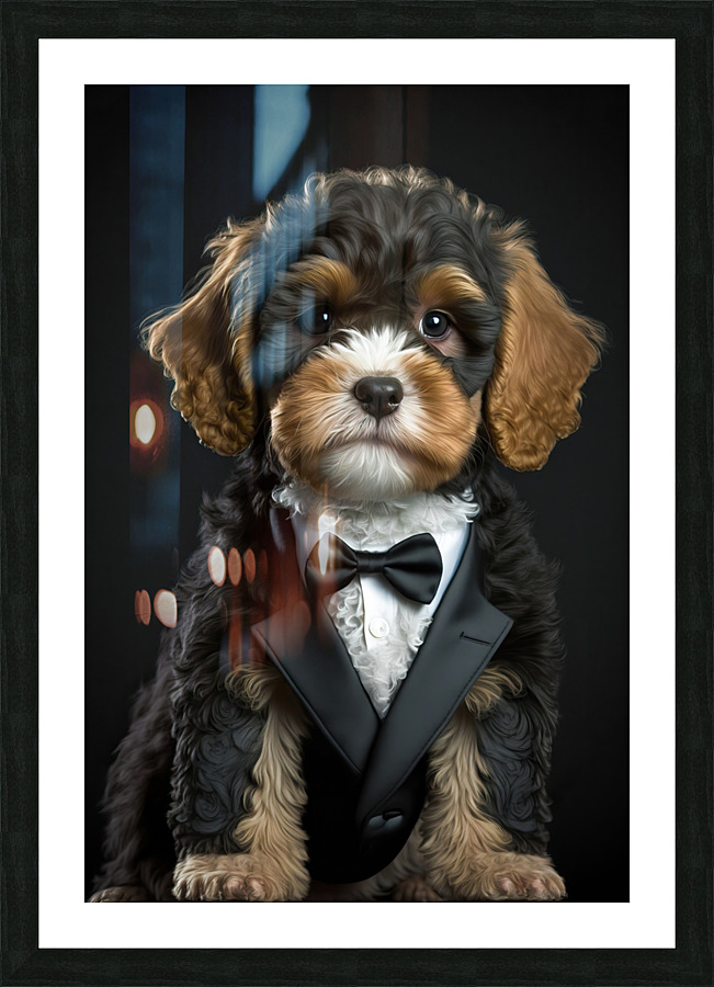 Well-dressed Animal 46 Cavapoo Dog Picture Frame print