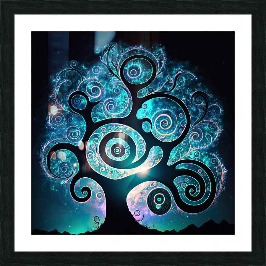 Fractal Tree 55 Picture Frame print